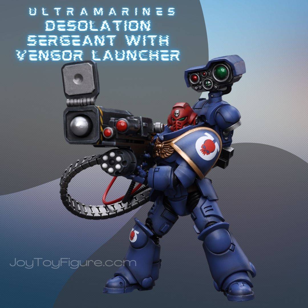 JoyToy WH40K Ultramarines Desolation Sergeant with Vengor Launcher