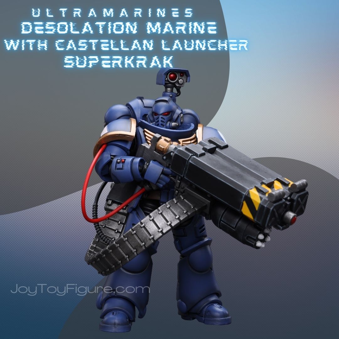 JoyToy WH40K Ultramarines Desolation Marine with Castellan