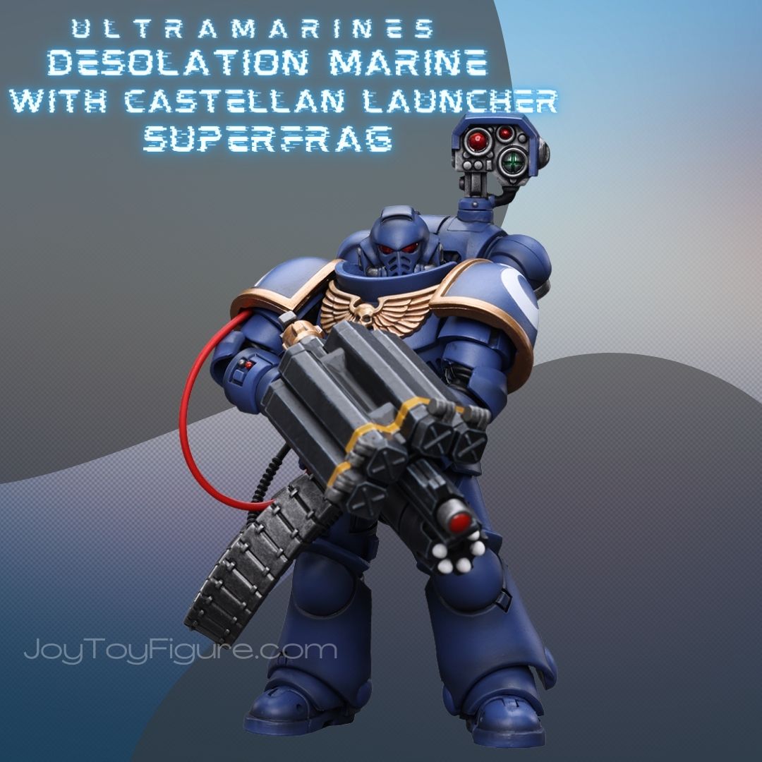 JoyToy WH40K Ultramarines Desolation Marine with Castellan Launcher (Superfrag)