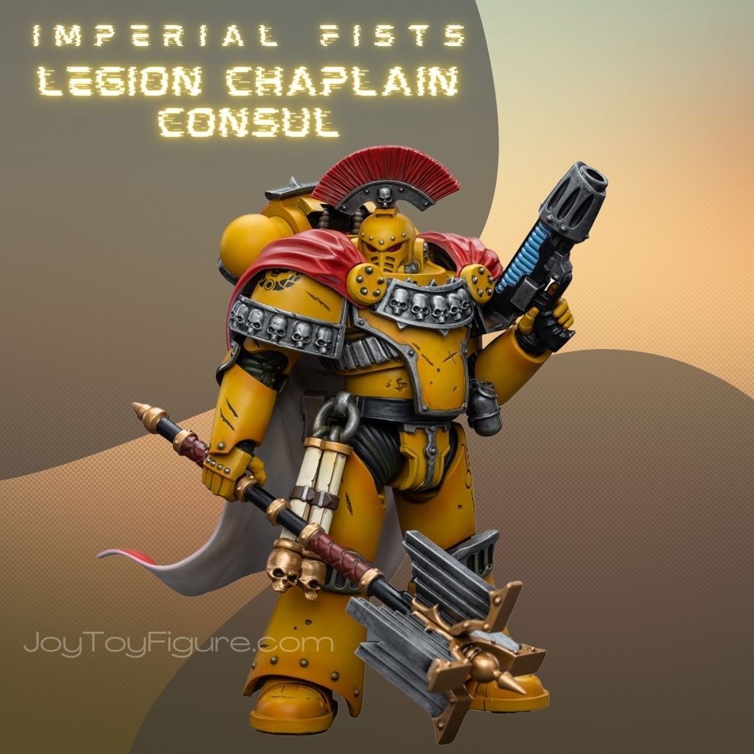 JOYTOY WH40K Imperial Fists Legion Chaplain Consul