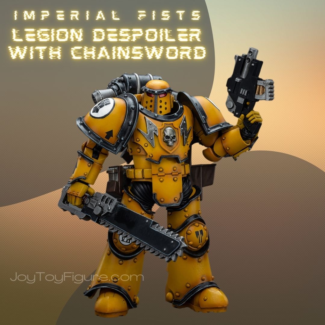 JoyToy WH40K Imperial Fists Legion MKIII Despoiler Squad Legion Despoiler with Chainsword