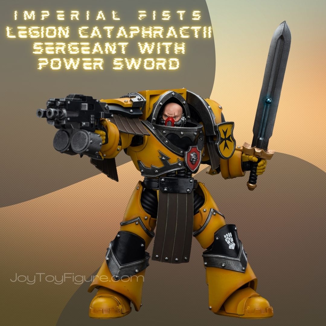 JOYTOY WH40K Imperial Fists Legion Cataphractii Sergeant with