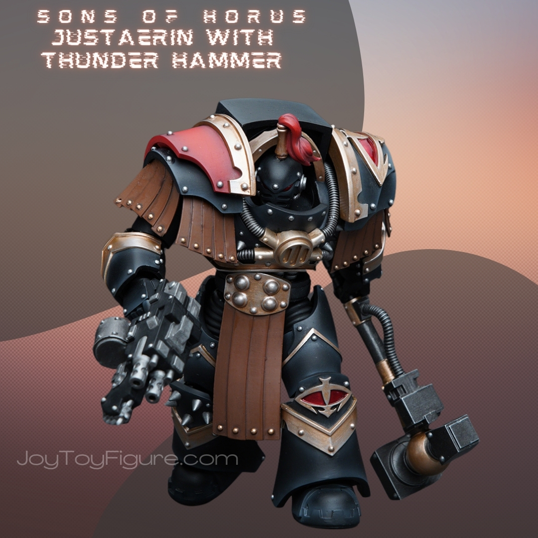 JOYTOY WH40K Sons of Horus Justaerin Terminator Squad Justaerin with Thunder Hammer