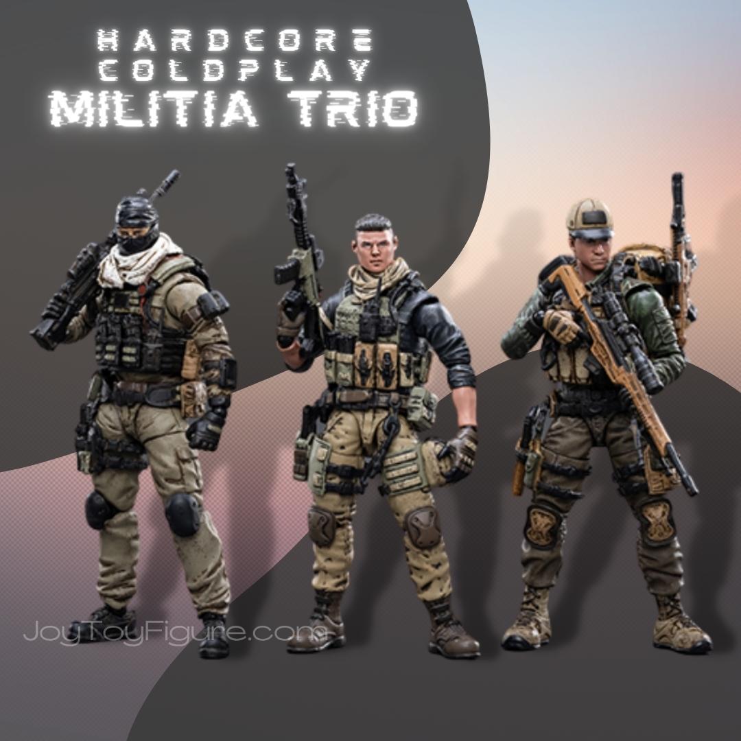 JOYTOY ミリタリーフィギュア3体セット JoyToy Hardcore Coldplay Militia Trio Set – Joytoy Figure - JOYTOY