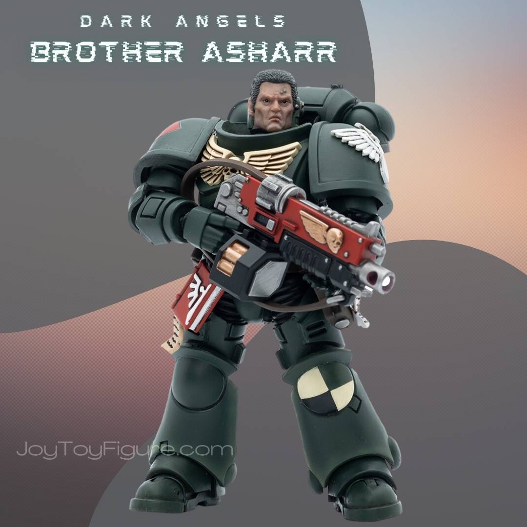 JoyToy WH40K Dark Angels Intercessors Brother Asharr