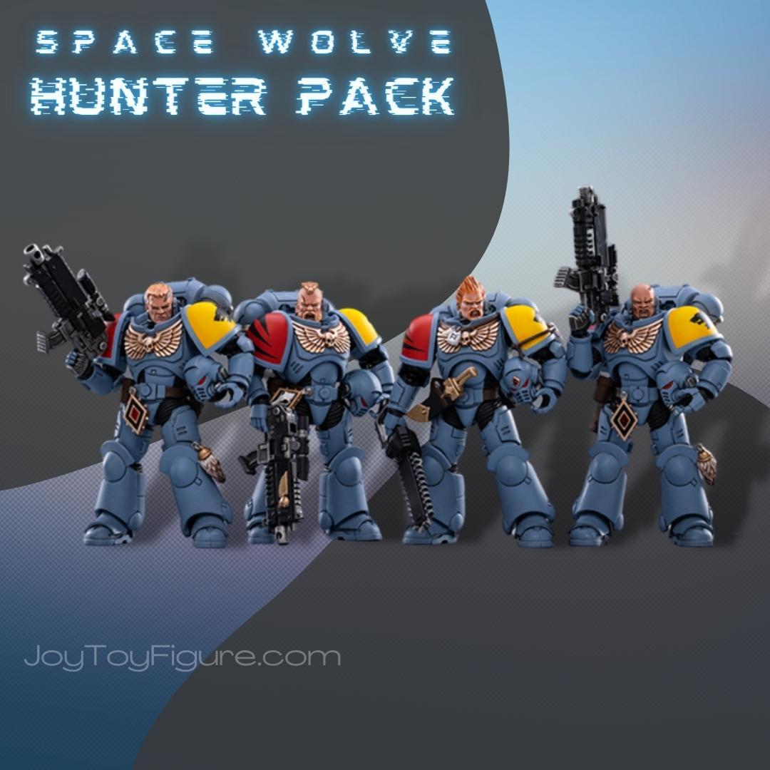 Joytoy×Warhammer SPACE WOLVES HUTER PACK Space Wolves Battle Hunter Pack