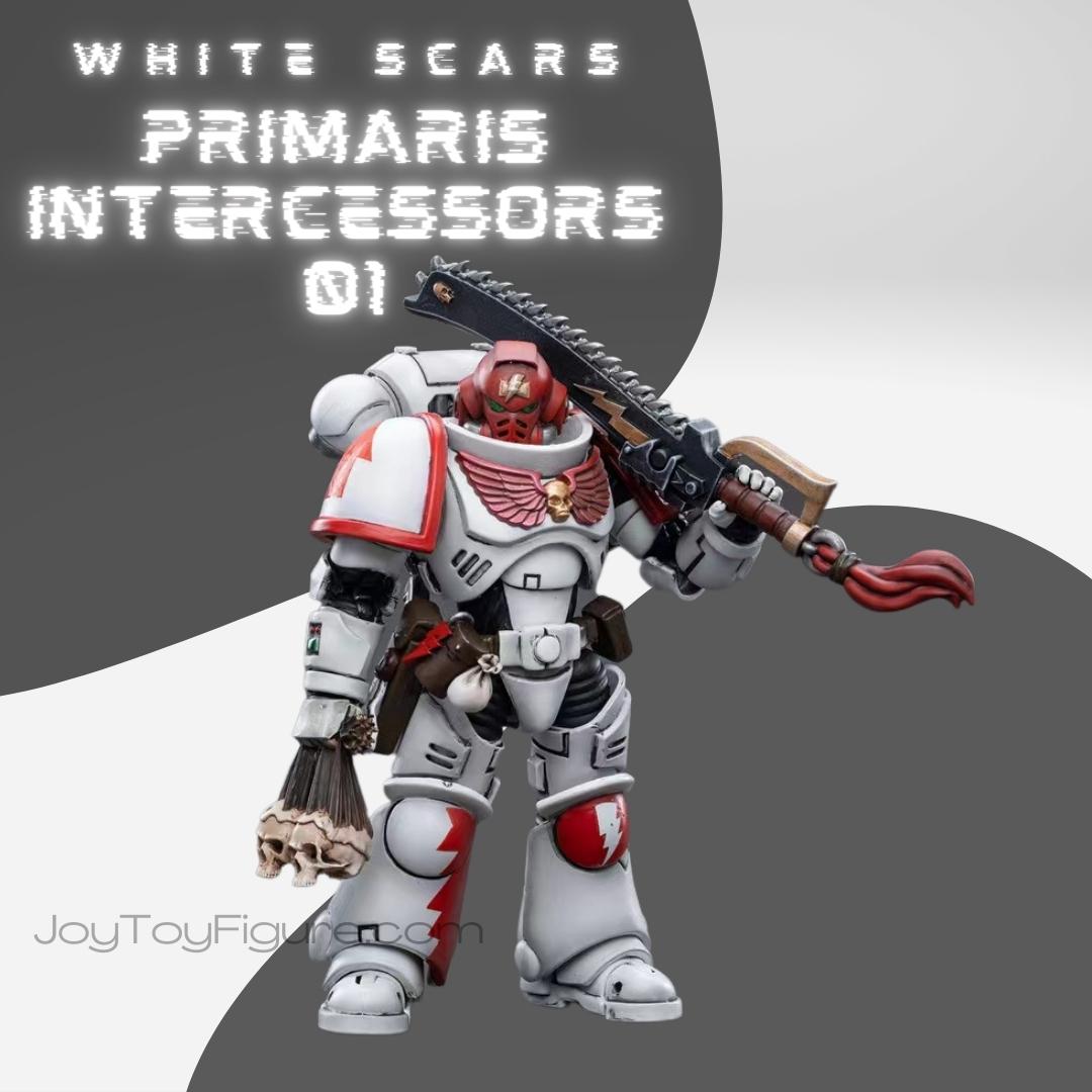 JoyToy WH40K White Scars Primaris Intercessors 01 Sergeant Tsendbaatar