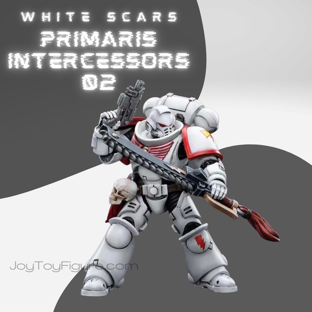 JoyToy WH40K White Scars Primaris Intercessors 02 Brother Batjargal