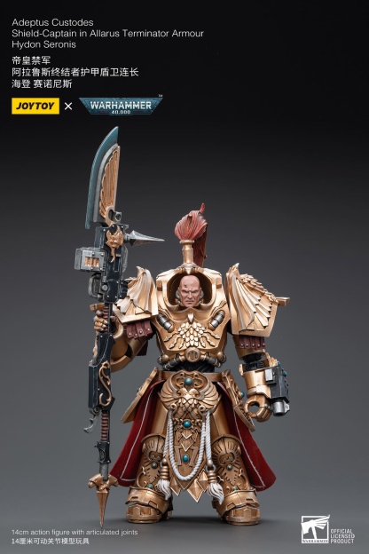 JoyToy WH40K Adeptus Custodes Shield-Captain in Allarus Terminator Armour Hydon Seronis