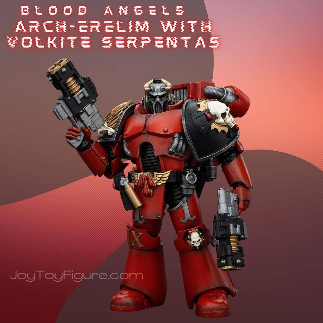 JoyToy WH40K Blood Angels Angel's Tears Squad Arch-Erelim with Volkite Serpentas