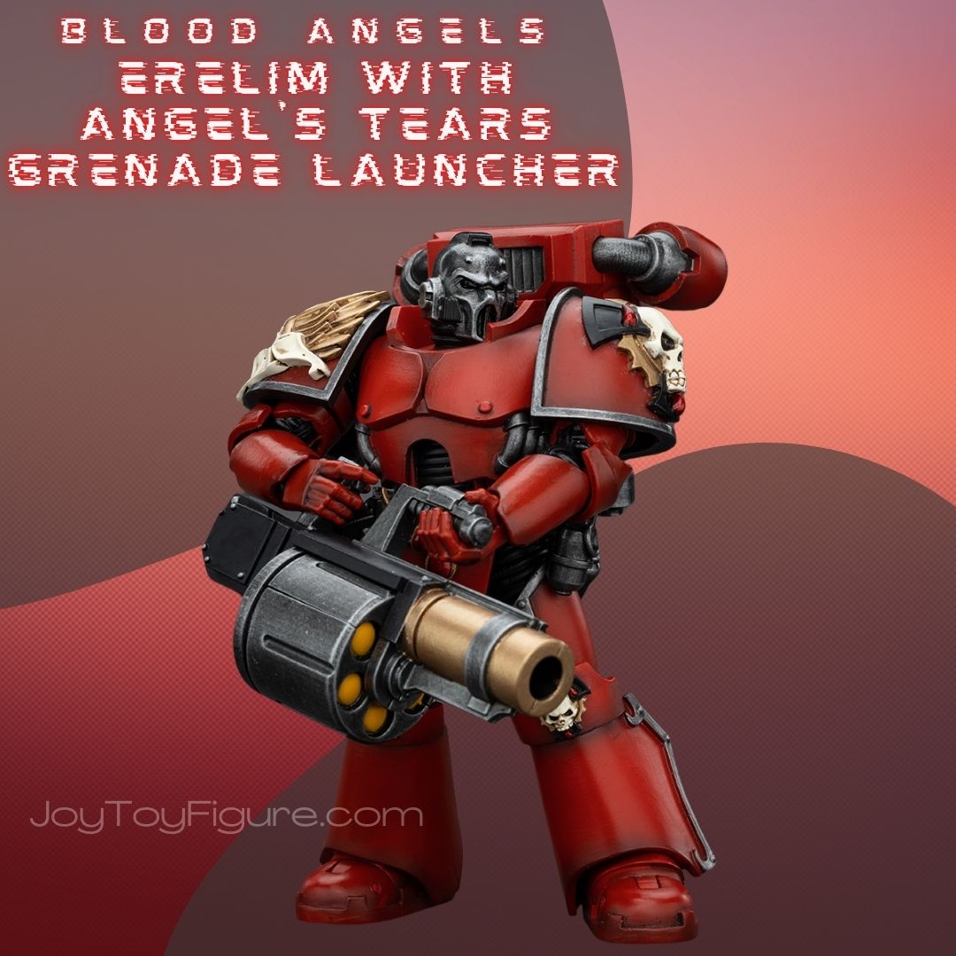JoyToy WH40K Blood Angels Angel's Tears Squad Erelim with Angel's Tears Grenade Launcher