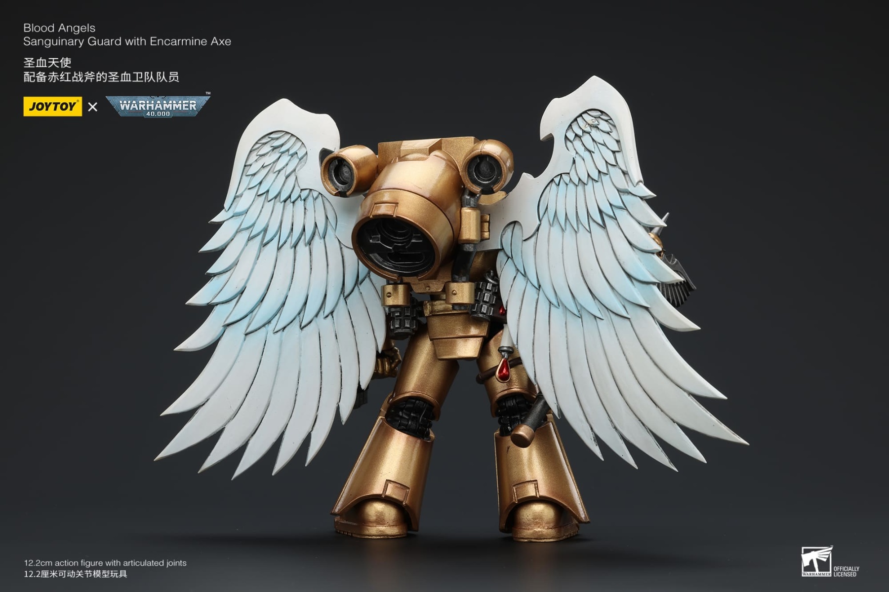 JoyToy WH40K Blood Angels Sanguinary Guard with Encarmine Axe