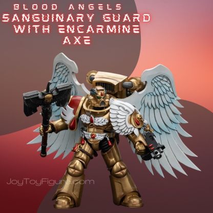 JoyToy WH40K Blood Angels Sanguinary Guard with Encarmine Axe