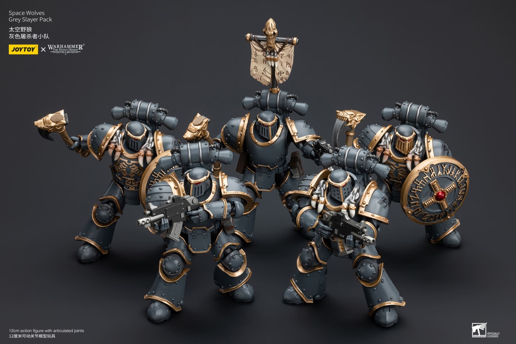 JoyToy WH40K Space Wolves Grey Slayer Pack