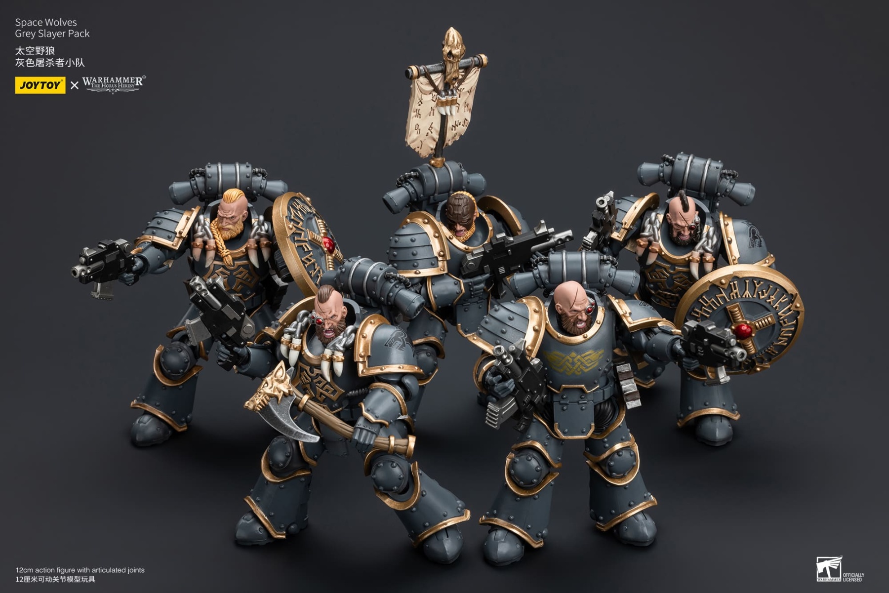 JoyToy WH40K Space Wolves Grey Slayer Pack