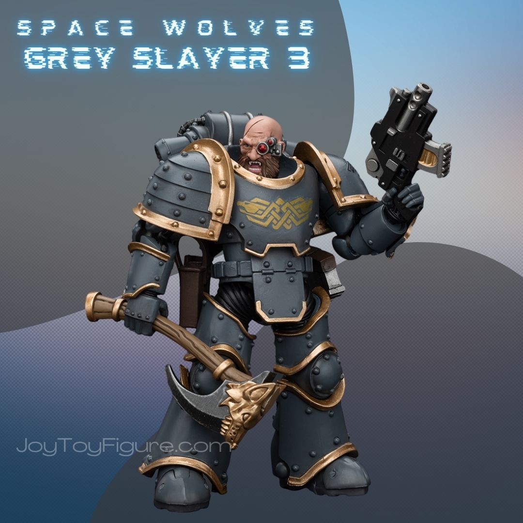 JoyToy WH40K Space Wolves Grey Slayer Pack Grey Slayer 3 – Joytoy