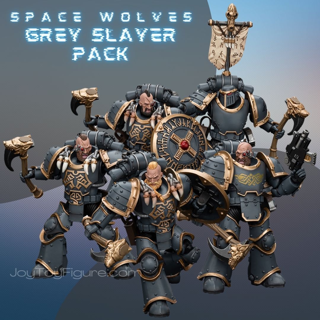 JoyToy WH40K Space Wolves Grey Slayer Pack