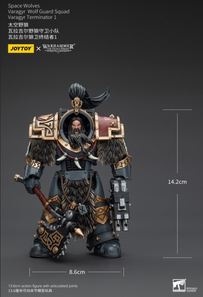 JoyToy WH40K Space Wolves Varagyr Wolf Guard Squad Varagyr Terminator 1