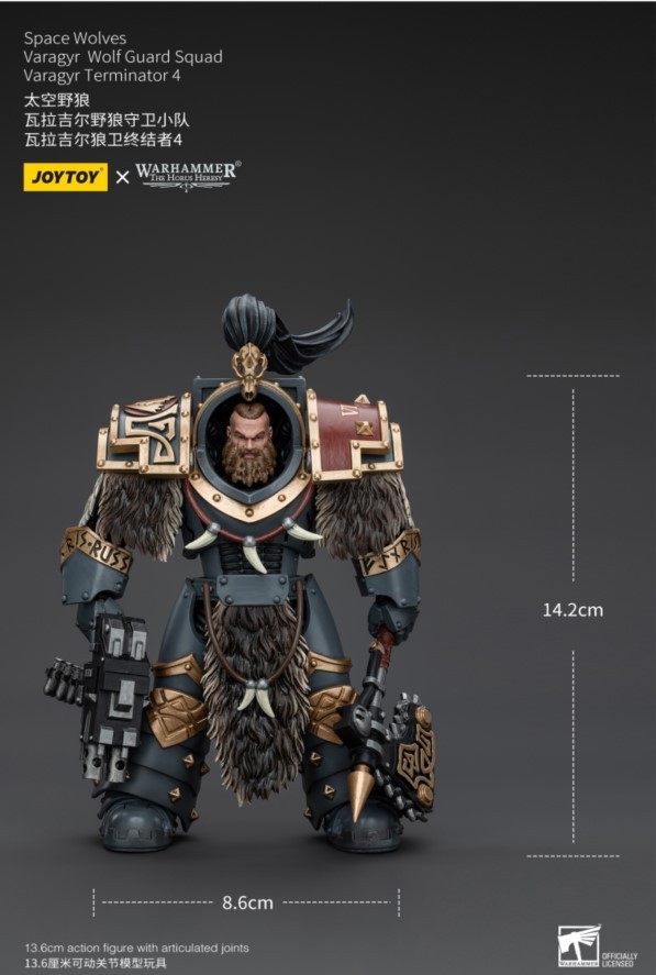 JoyToy WH40K Space Wolves Varagyr Wolf Guard Squad Varagyr Terminator 4
