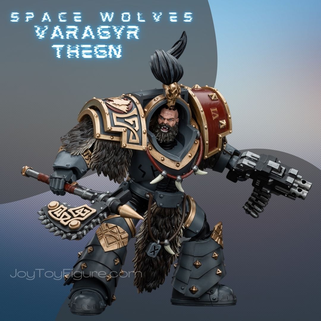 JoyToy WH40K Space Wolves Varagyr Wolf Guard Squad Varagyr Thegn