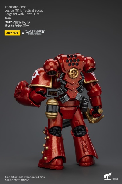 JoyToy WH40K Thousand Sons Legion MK IV Tactical Squad Sergeant with Power Fist