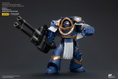 JoyToy WH40K Ultramarines Cataphractii Terminator Squad Terminator with Reaper Autocannon