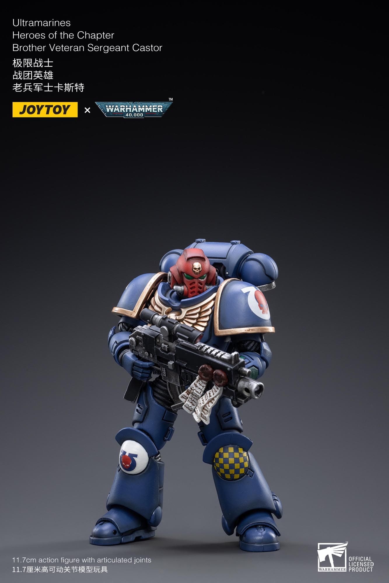 JoyToy WH40K Ultramarines Heroes of the Chapter Brother Veteran Sergeant Castor