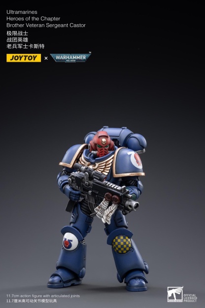 JoyToy WH40K Ultramarines Heroes of the Chapter Brother Veteran Sergeant Castor
