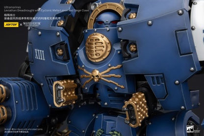 JoyToy WH40K Ultramarines Leviathan Dreadnought with Cyclonic Melta Lance And Siege Claws