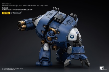 JoyToy WH40K Ultramarines Leviathan Dreadnought with Cyclonic Melta Lance And Siege Claws