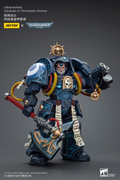 JoyToy WH40K Ultramarines Librarian in Terminator Armour