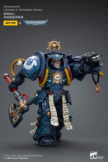 JoyToy WH40K Ultramarines Librarian in Terminator Armour