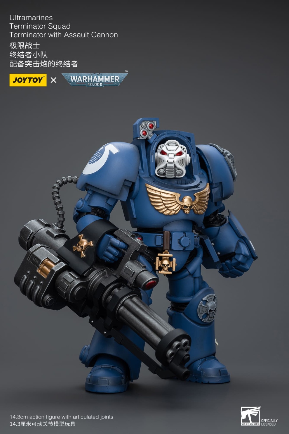 JoyToy WH40K Ultramarines Terminator Squad Terminator with Assault Can ...
