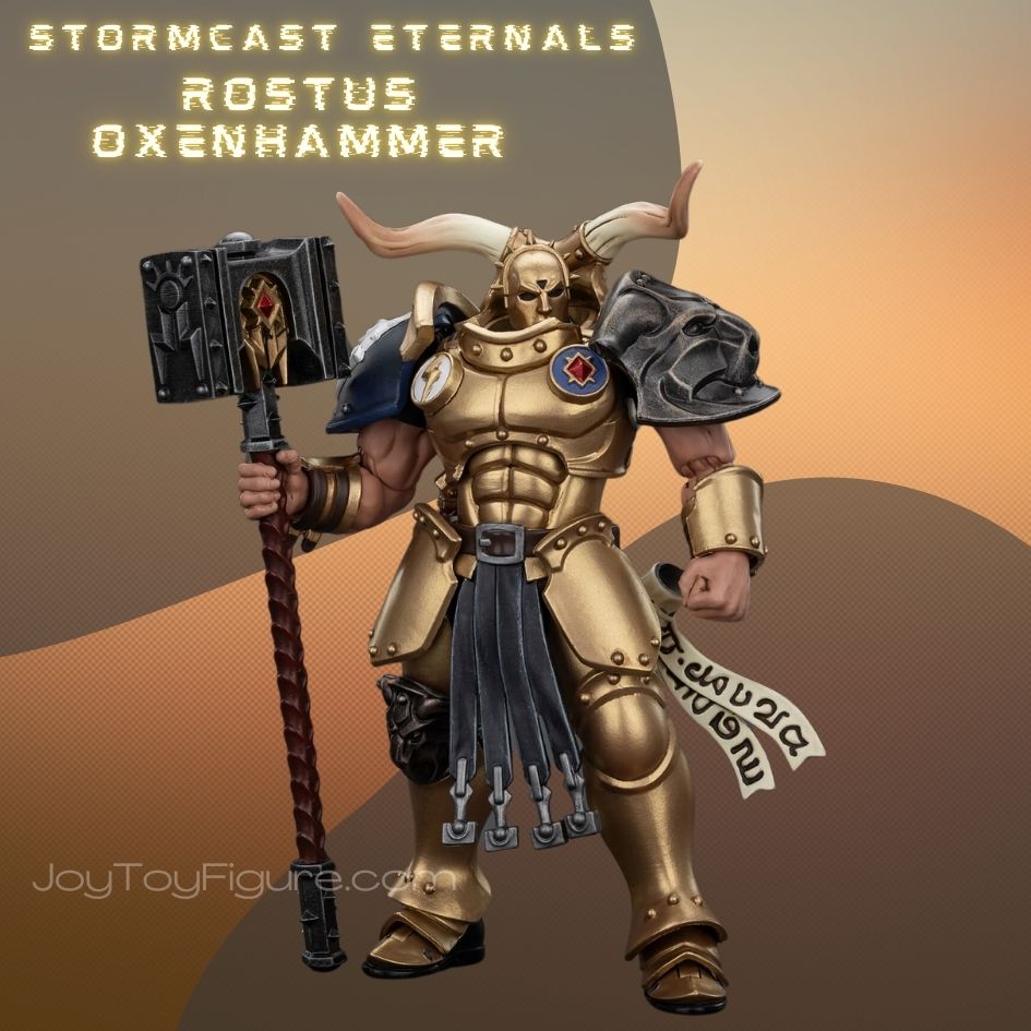 JoyToy Warhammer Age of Sigmar Stormcast Eternals The Blacktalons Rostus Oxenhammer