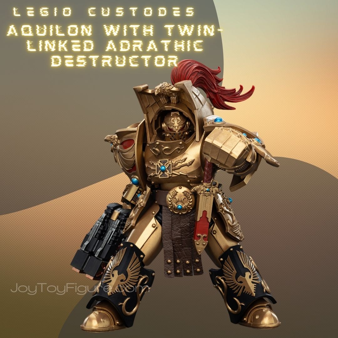JoyToy WH40K Legio Custodes Aquilon Terminator Squad Aquilon with twin-linked Adrathic Destructor