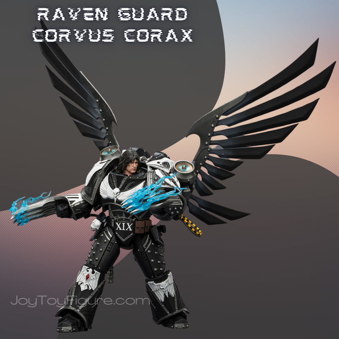 JoyToy Warhammer The Horus Heresy Raven Guard Corvus Corax, Primarch of the XIX Legion