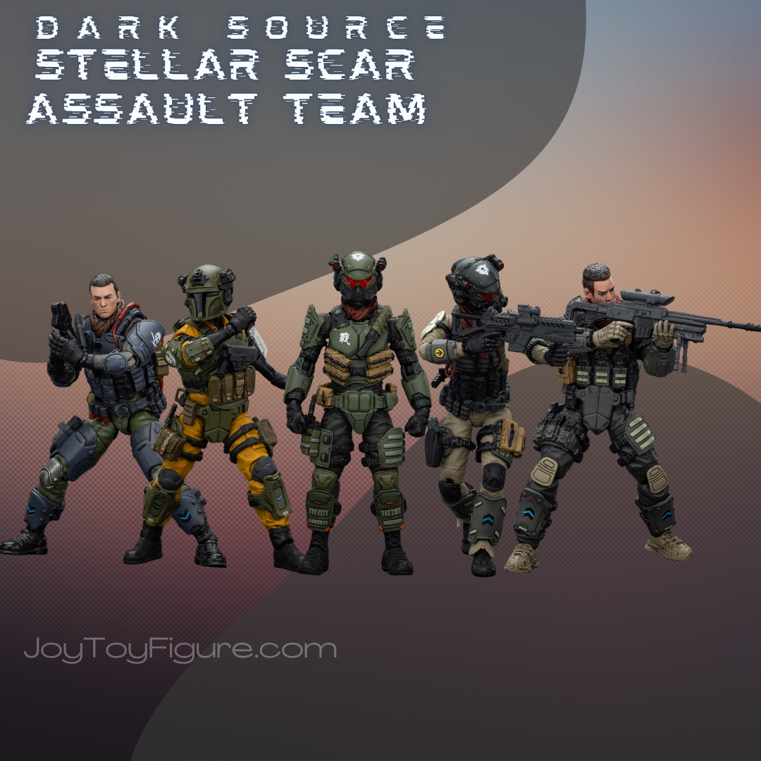 JOYTOY Action Figure Dark Source Stellar Scar Assault Team