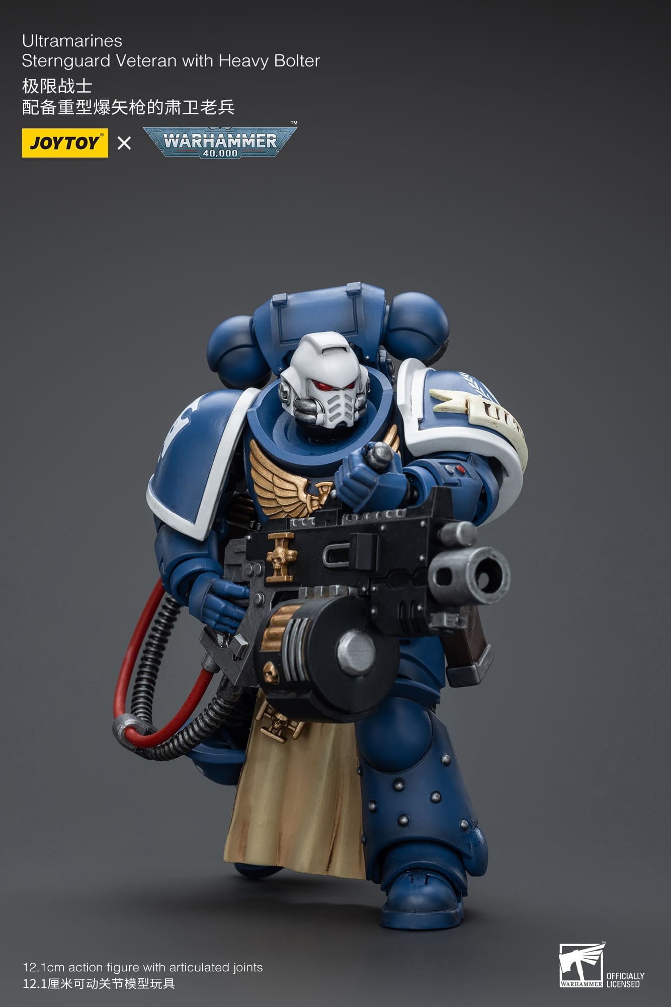 JoyToy WH40K Ultramarines Sternguard Veteran with Heavy Bolter