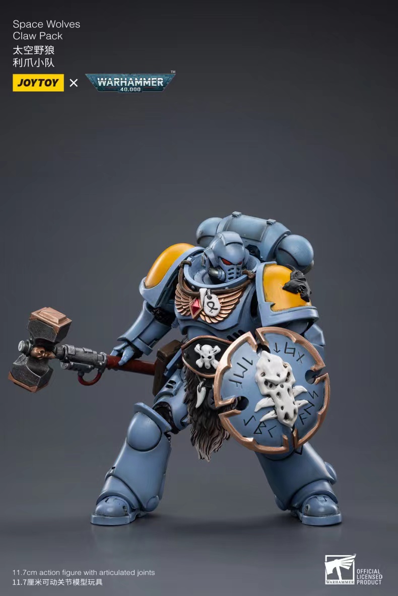 JoyToy WH40K Space Wolves Claw Pack Sigyrr Stoneshield