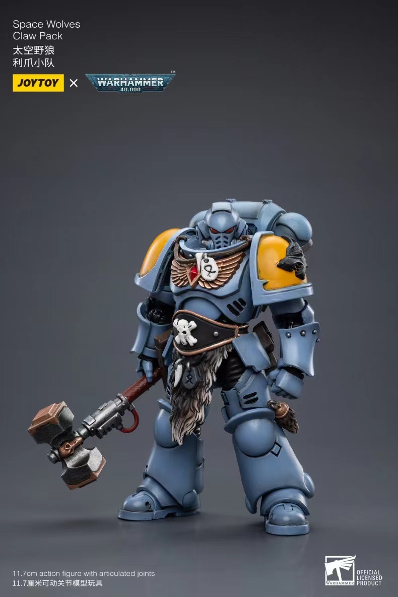 JoyToy WH40K Space Wolves Claw Pack Sigyrr Stoneshield