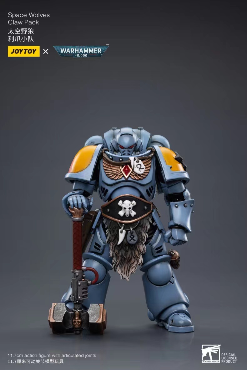 JoyToy WH40K Space Wolves Claw Pack Sigyrr Stoneshield