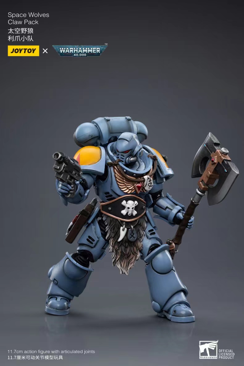 JoyToy WH40K Space Wolves Claw Pack Sigyrr Stoneshield