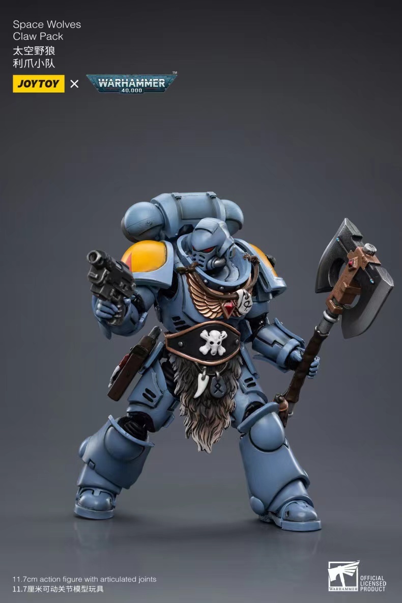 JoyToy WH40K Space Wolves Claw Pack Sigyrr Stoneshield