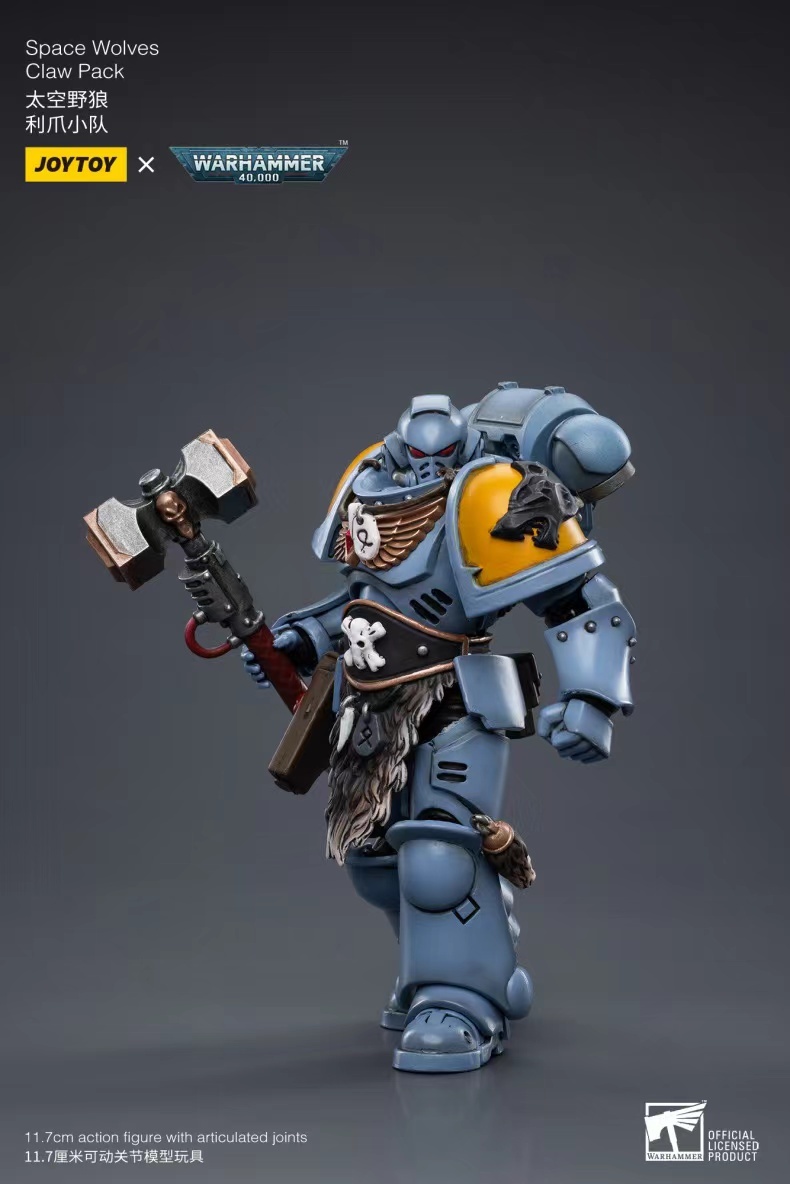 JoyToy WH40K Space Wolves Claw Pack Sigyrr Stoneshield