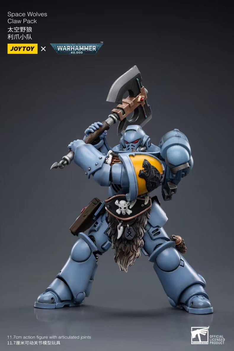 JoyToy WH40K Space Wolves Claw Pack Sigyrr Stoneshield