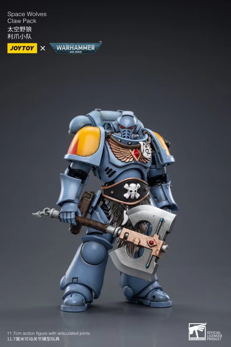 JoyToy WH40K Space Wolves Claw Pack Sigyrr Stoneshield