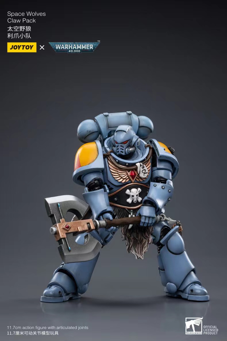 JoyToy WH40K Space Wolves Claw Pack Sigyrr Stoneshield