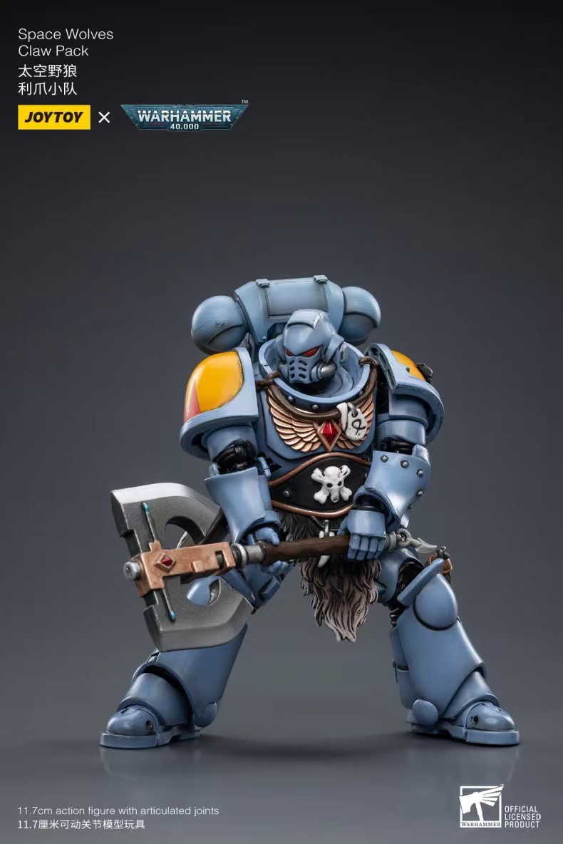 JoyToy WH40K Space Wolves Claw Pack Sigyrr Stoneshield