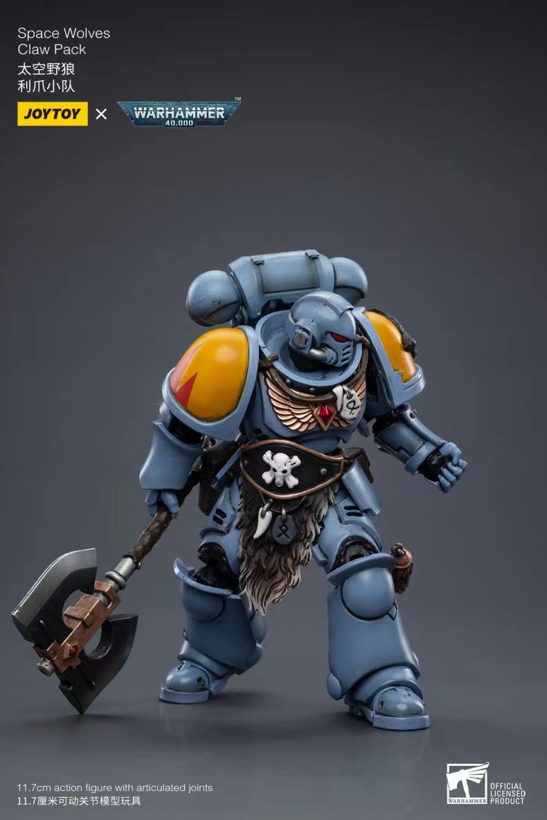 JoyToy WH40K Space Wolves Claw Pack Sigyrr Stoneshield