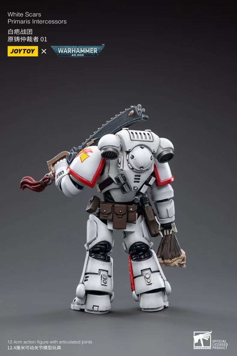 JoyToy WH40K White Scars Primaris Intercessors 01 Sergeant Tsendbaatar